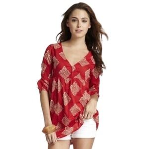 Joie a la‎ Plage 100% Cotton Printed Collie Tunic - Small EUC